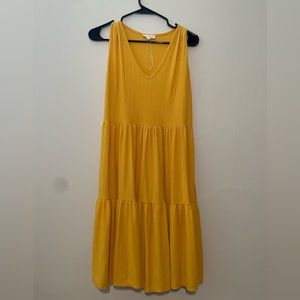 Yellow cotton dress